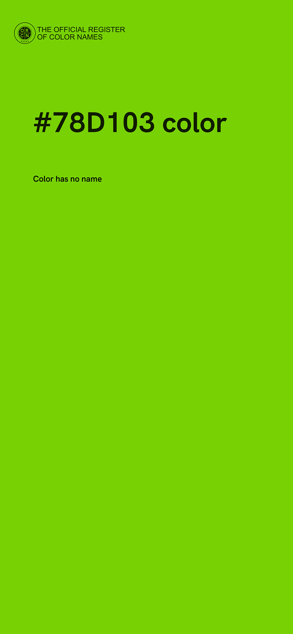 #78D103 color image