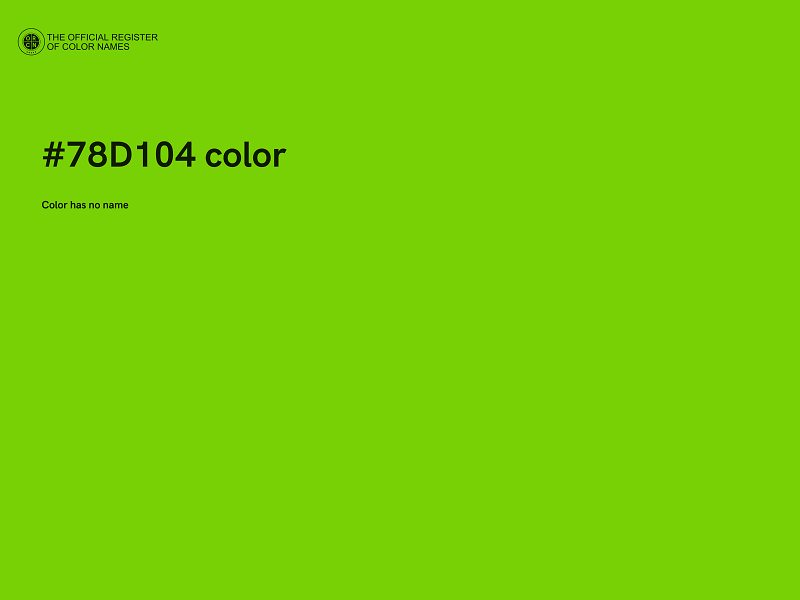 #78D104 color image