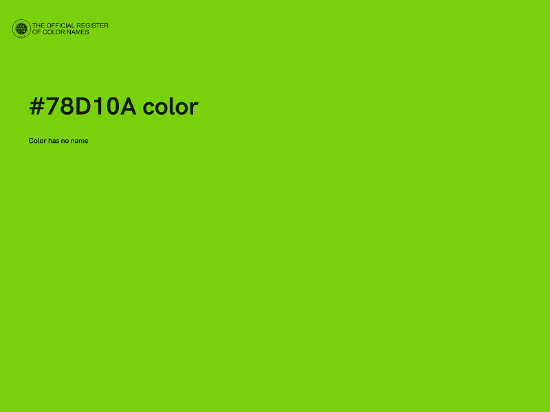 #78D10A color image