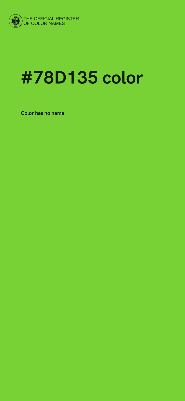 #78D135 color image