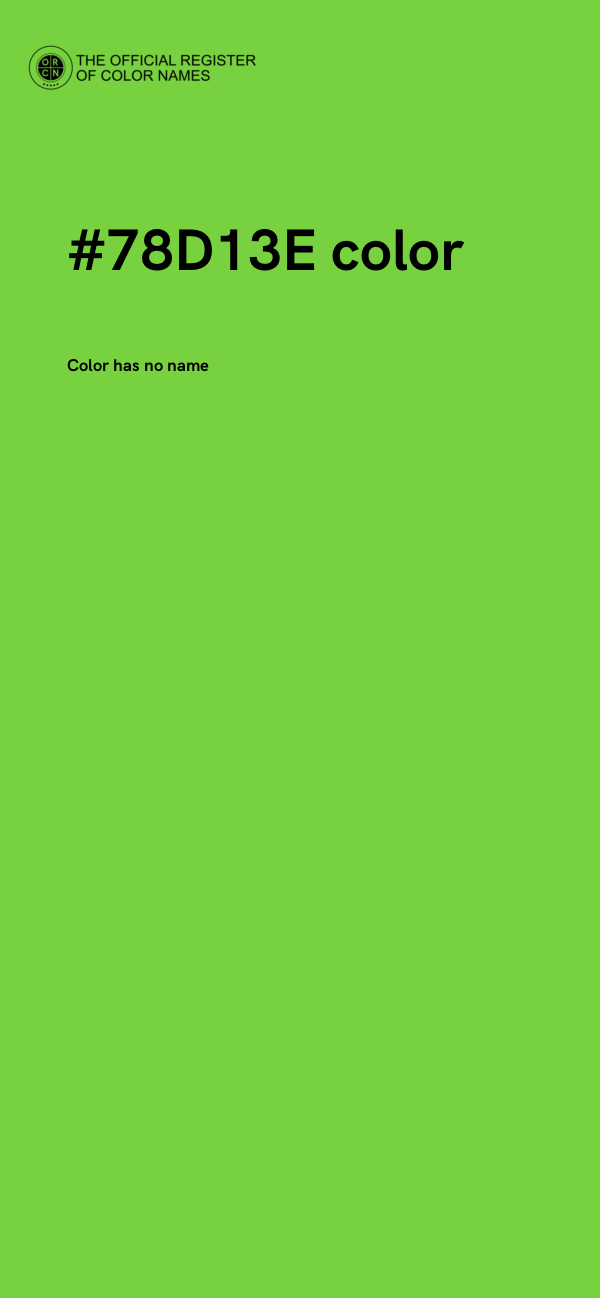 #78D13E color image