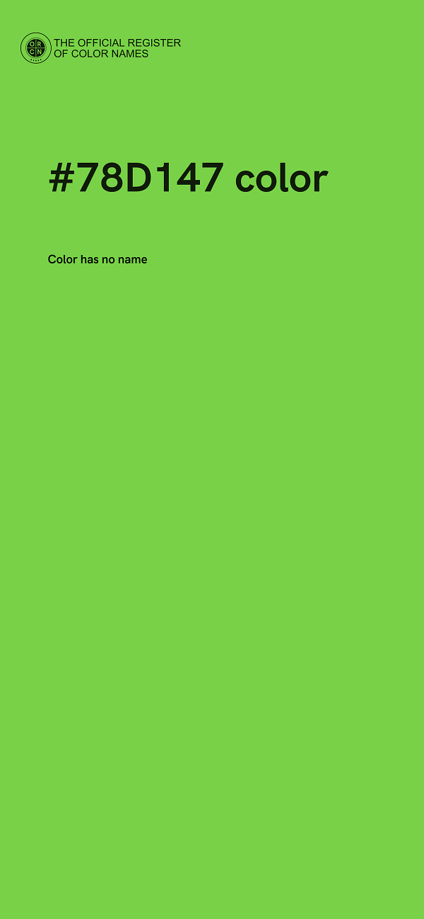#78D147 color image