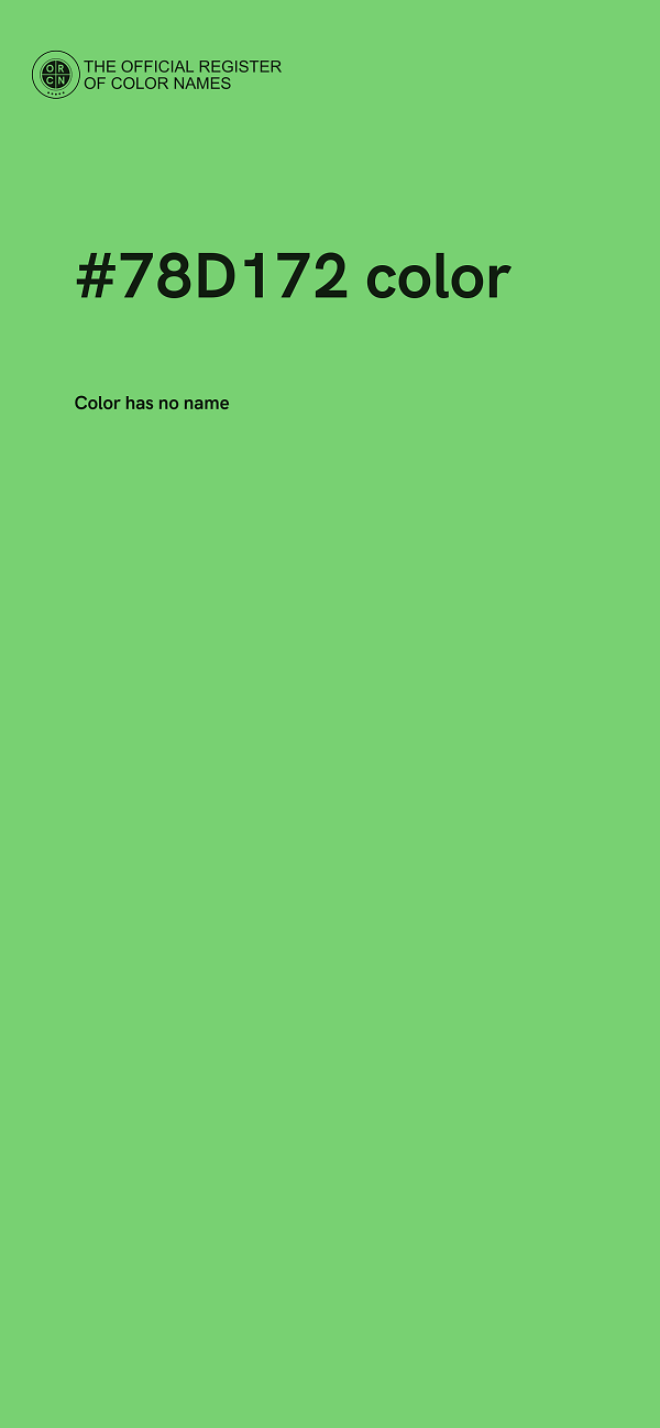 #78D172 color image