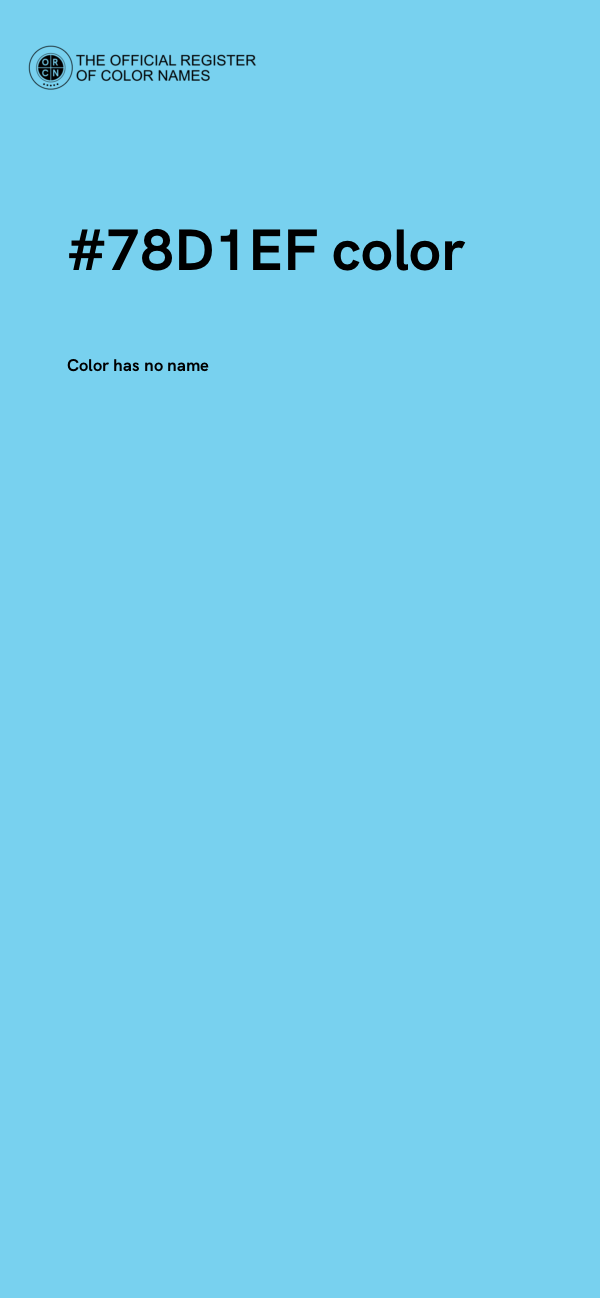 #78D1EF color image