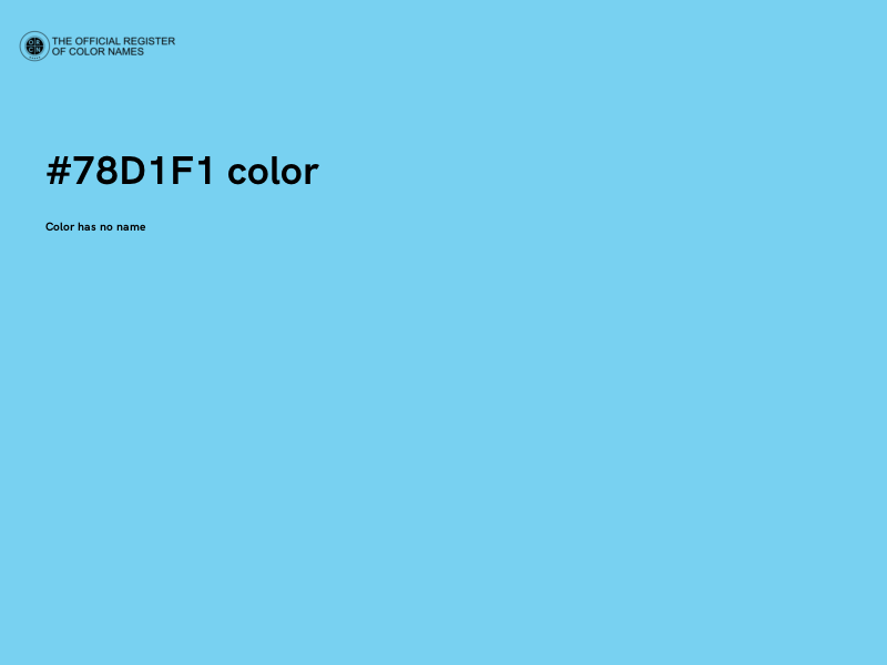 #78D1F1 color image