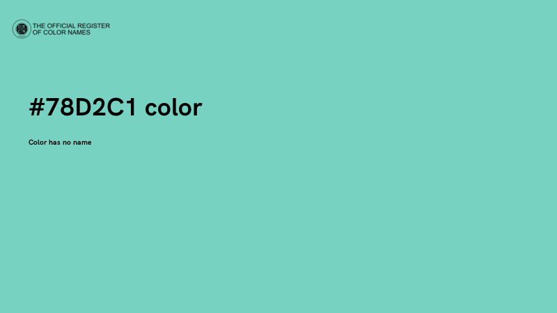 #78D2C1 color image