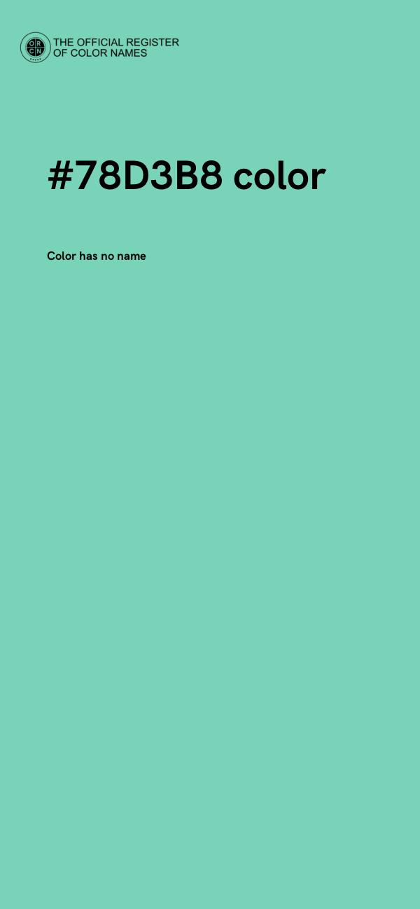 #78D3B8 color image