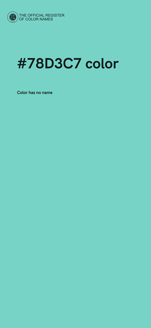 #78D3C7 color image