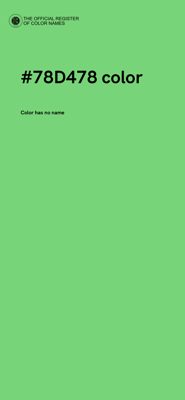 #78D478 color image