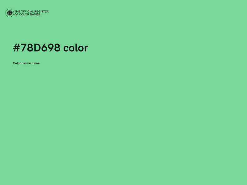 #78D698 color image