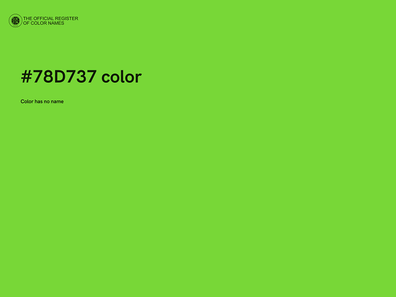 #78D737 color image