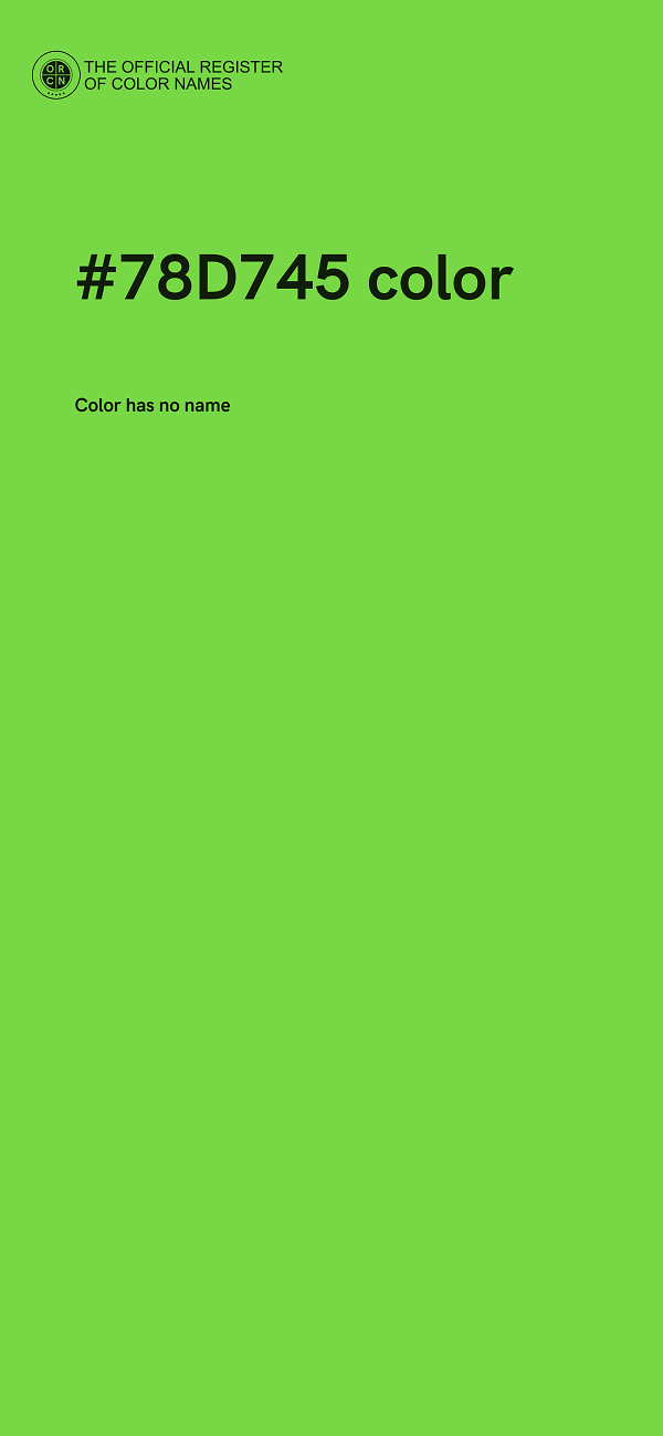 #78D745 color image