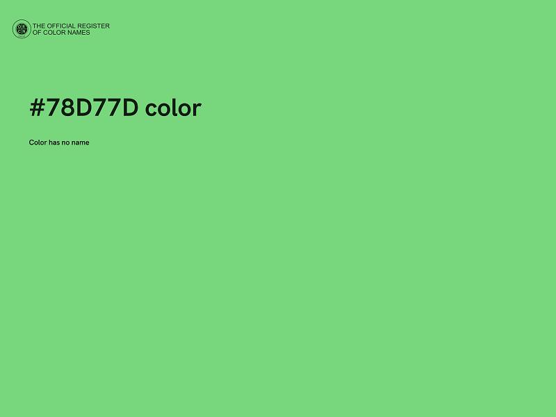 #78D77D color image