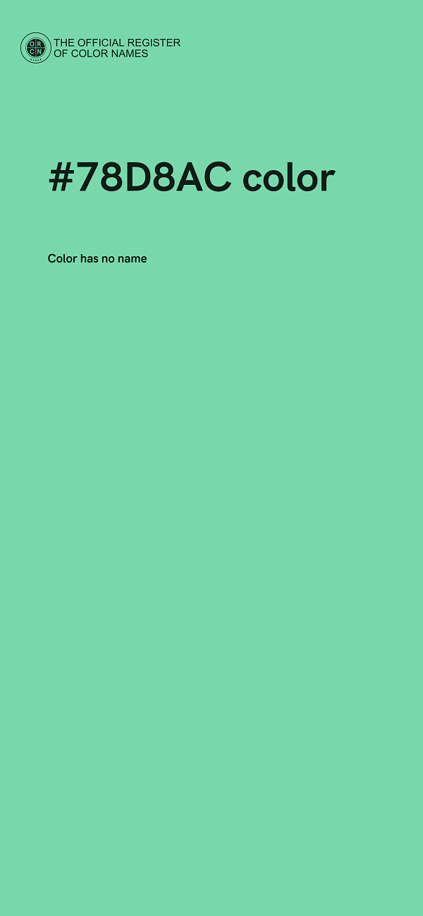 #78D8AC color image