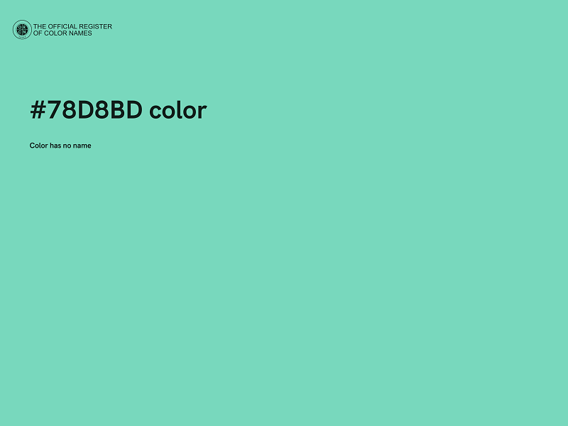 #78D8BD color image