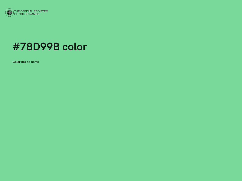 #78D99B color image