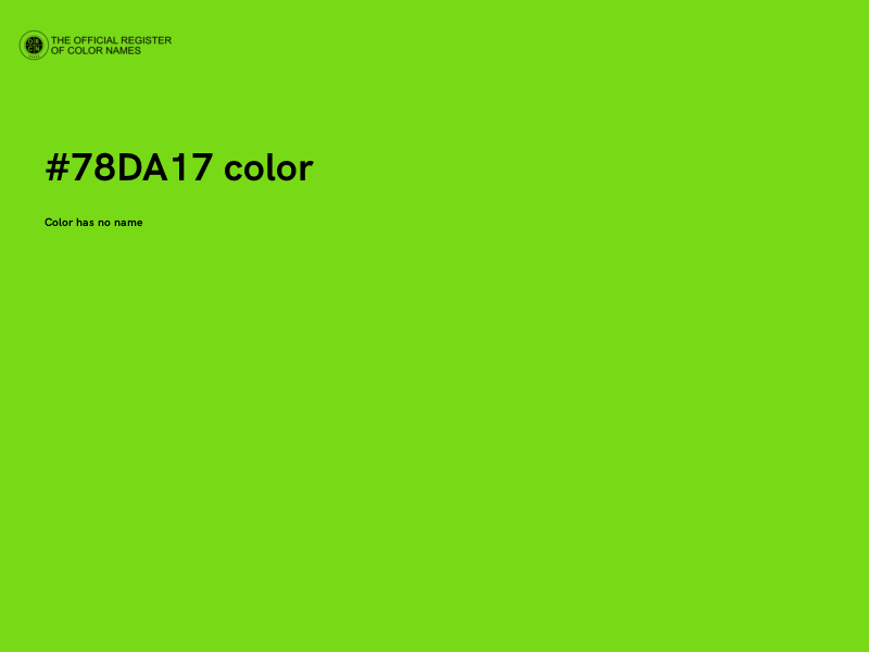 #78DA17 color image