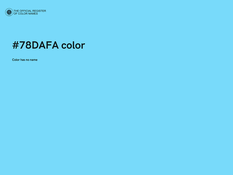 #78DAFA color image