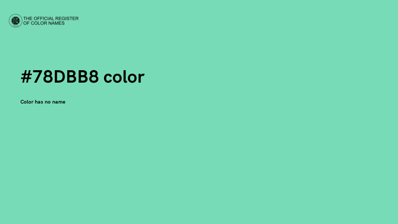 #78DBB8 color image