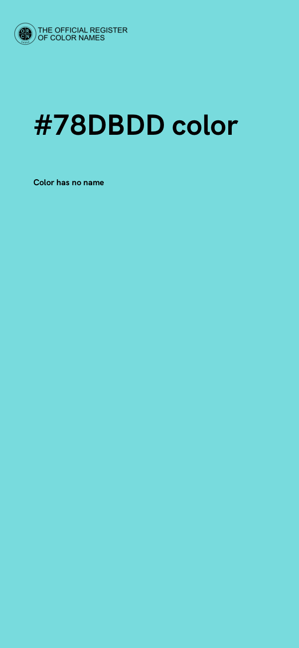 #78DBDD color image