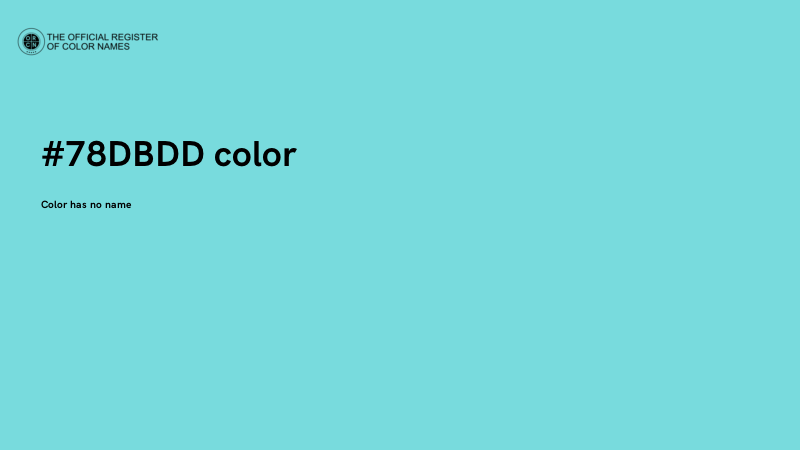 #78DBDD color image