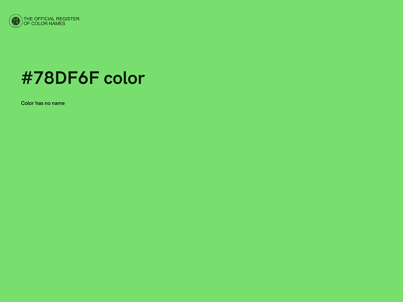 #78DF6F color image