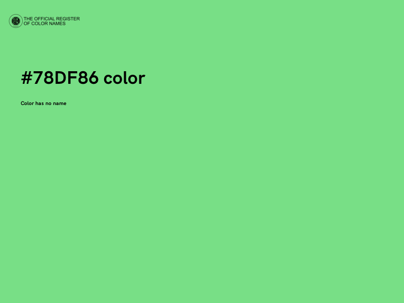 #78DF86 color image