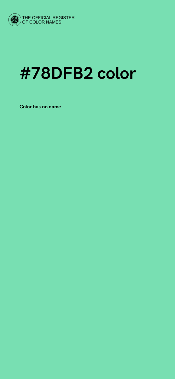 #78DFB2 color image