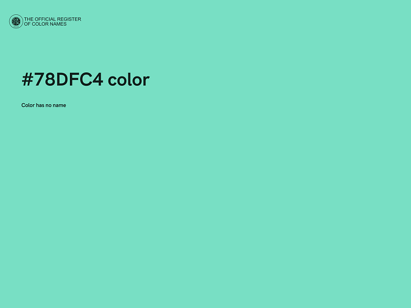 #78DFC4 color image