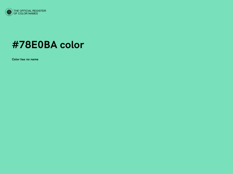 #78E0BA color image