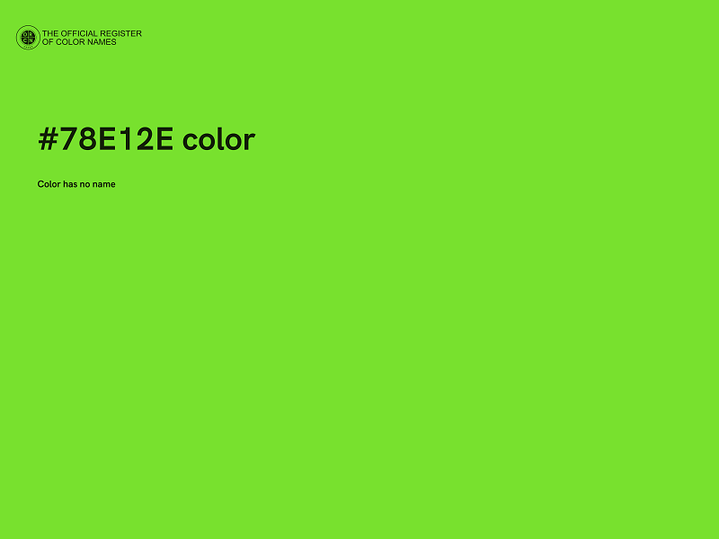 #78E12E color image