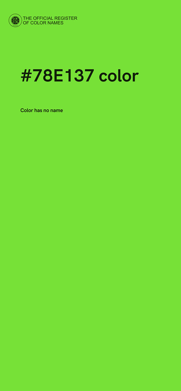 #78E137 color image