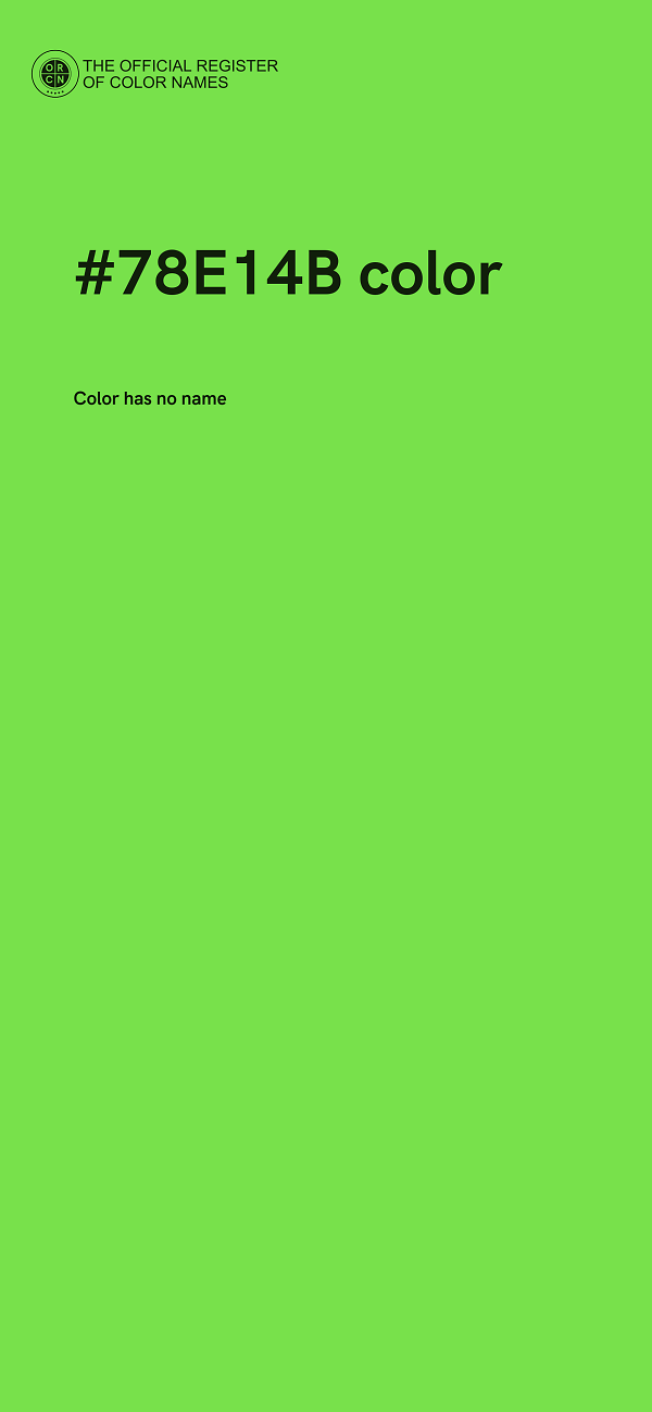 #78E14B color image