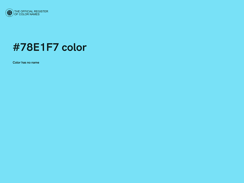 #78E1F7 color image