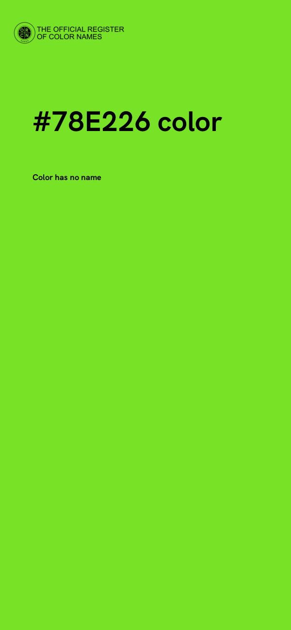 #78E226 color image