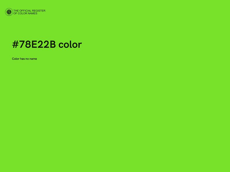 #78E22B color image