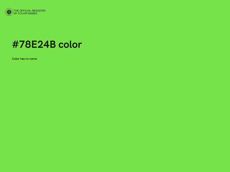 #78E24B color image