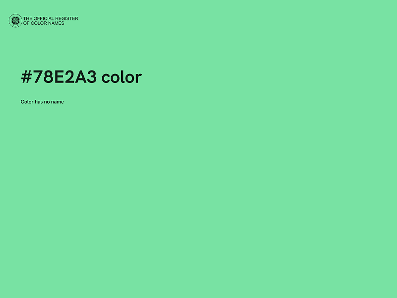 #78E2A3 color image