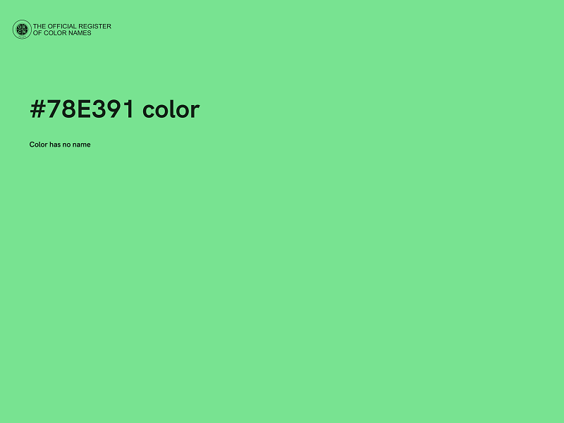 #78E391 color image