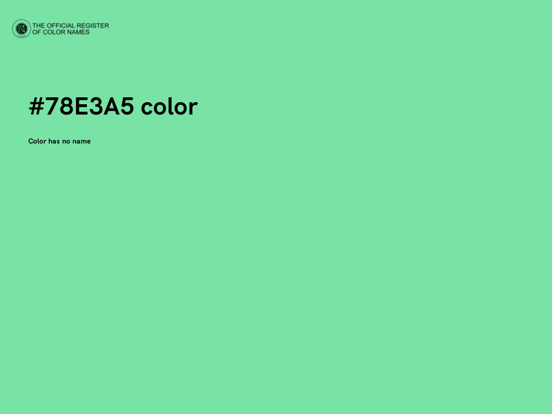 #78E3A5 color image