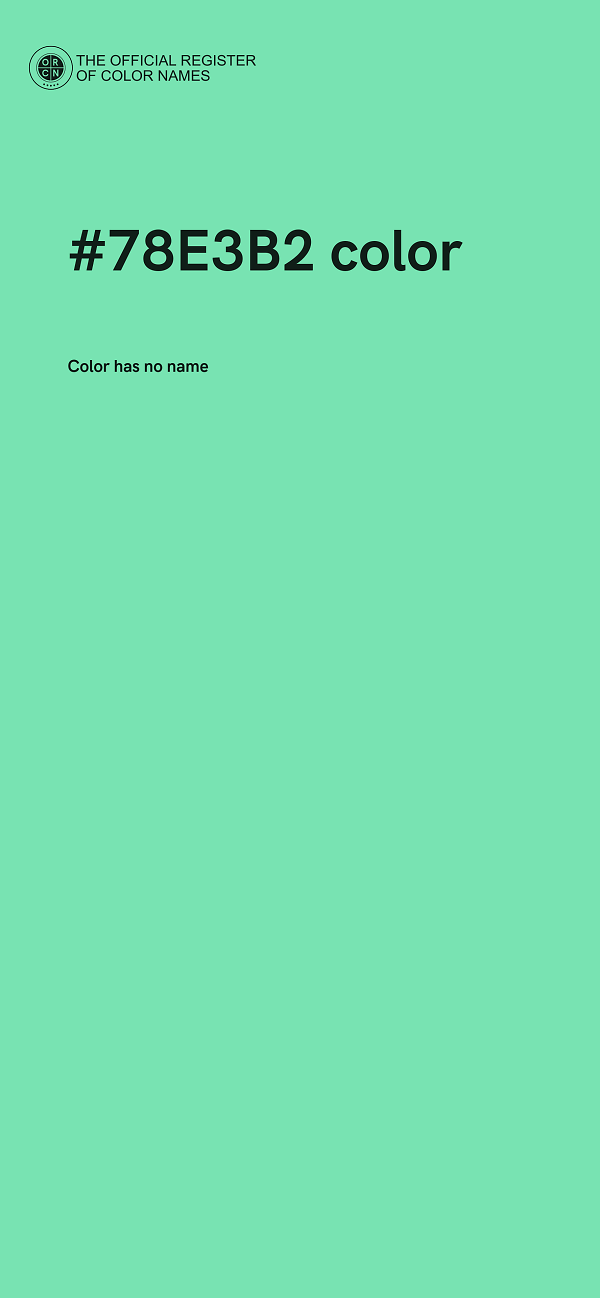 #78E3B2 color image