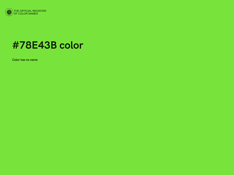 #78E43B color image