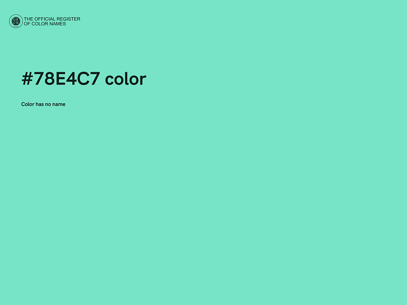 #78E4C7 color image