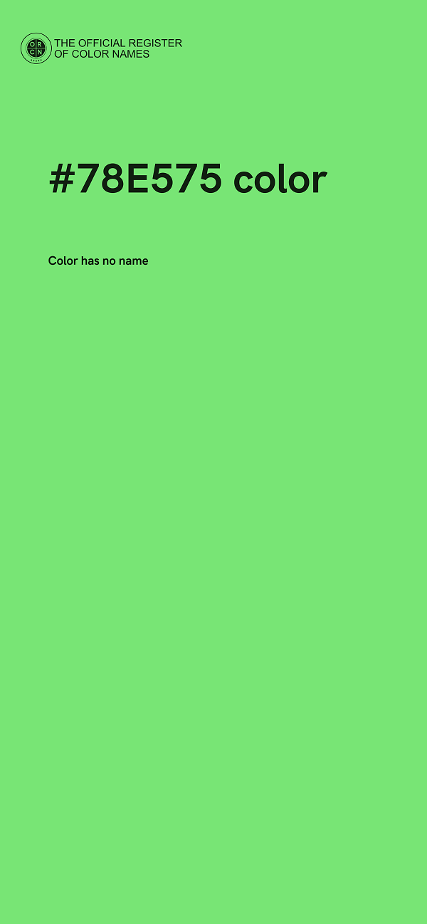 #78E575 color image
