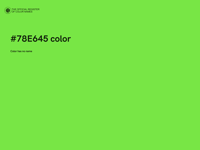 #78E645 color image