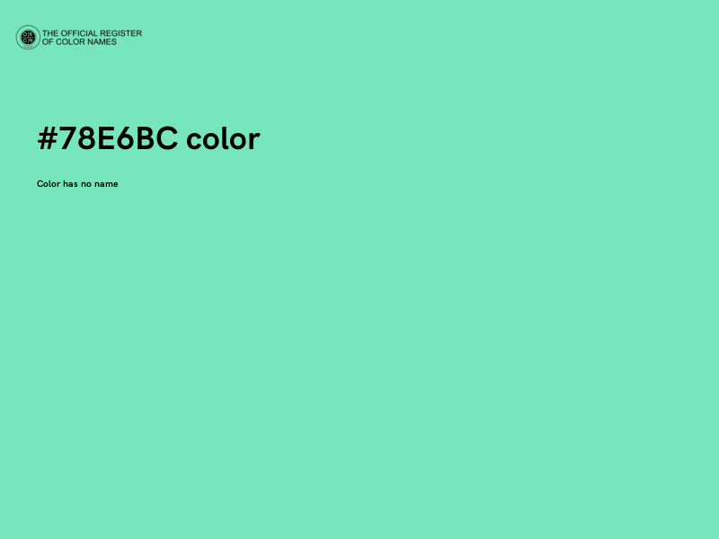 #78E6BC color image