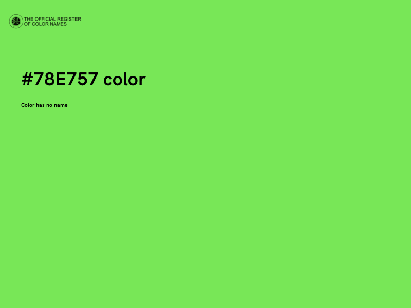 #78E757 color image
