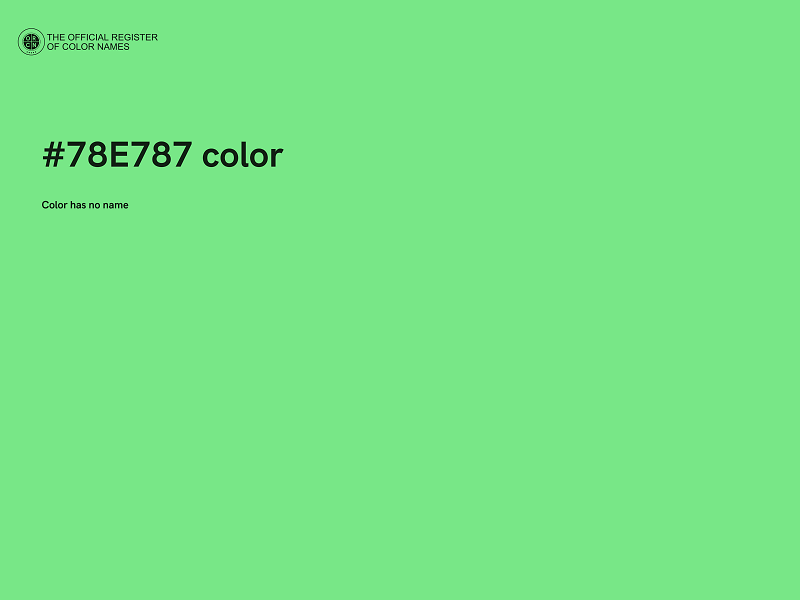 #78E787 color image