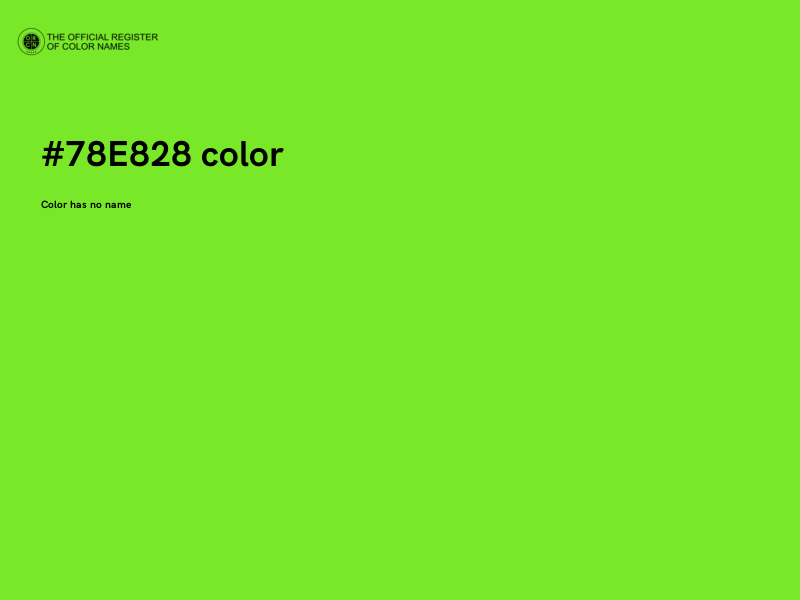 #78E828 color image