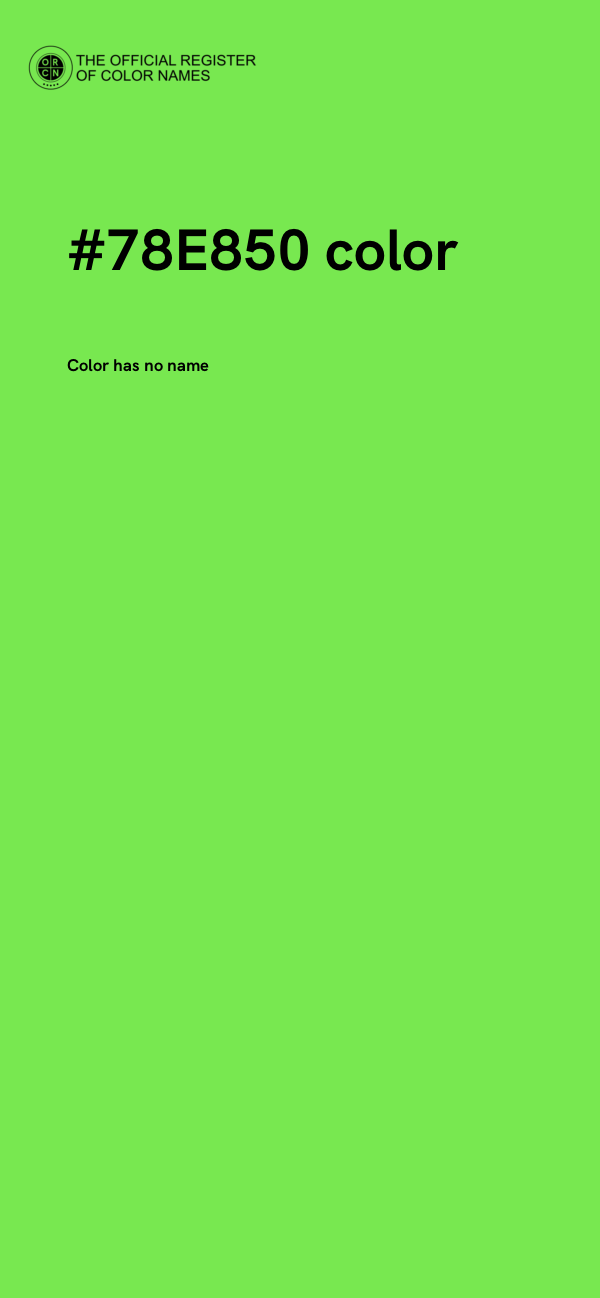 #78E850 color image